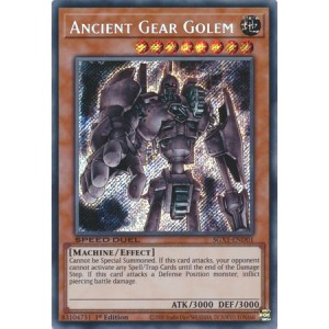 SGX1-END01 - Ancient Gear Golem - Secret Rare (Near mint)